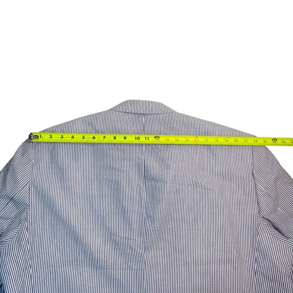 Saddlebred Mens Seersucker Blazer Jacket Blue White Stripe Cotton 54R Easter - Picture 11 of 15